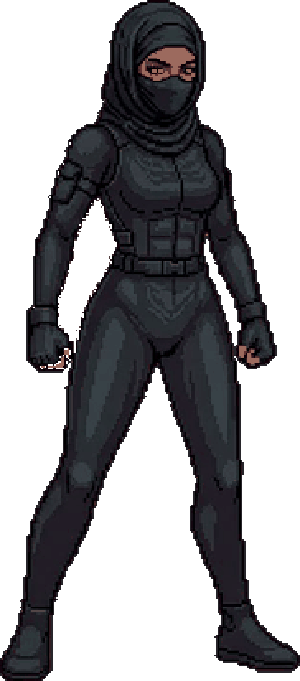 Samira Hamdache, héroïne kung fu du beat'em up rétro Les Ténèbres