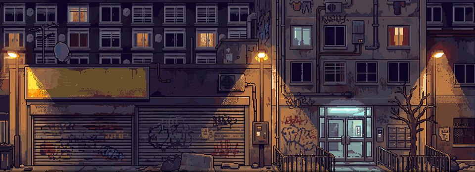 Beat'em up rétro : les rues de la cité dans Les Ténèbres